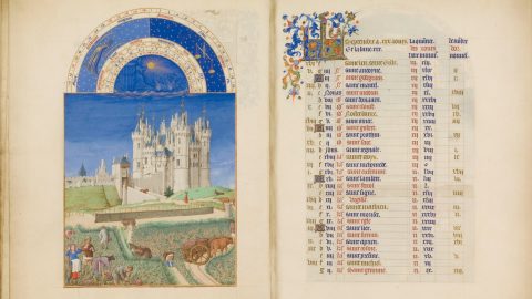 Le célèbre manuscrit de Jean de Berry exposé à Chantilly