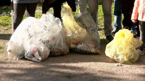 Une collecte de déchet à Issoudun