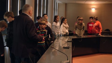 Les délégués du collège visitent la mairie