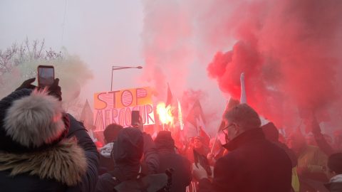 Mercosur : les agriculteurs de l'Indre manifestent à Strasbourg