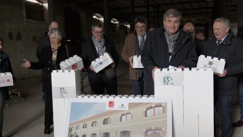La première pierre du Campus Pyro de Bourges