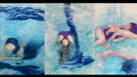 Véronique Despax expose ses aquarelles à la bibiothèque Saint-Jean