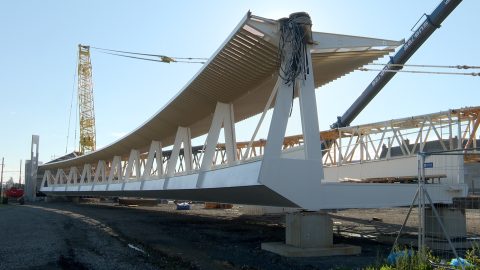 La Passerelle ferroviaire bientôt installée